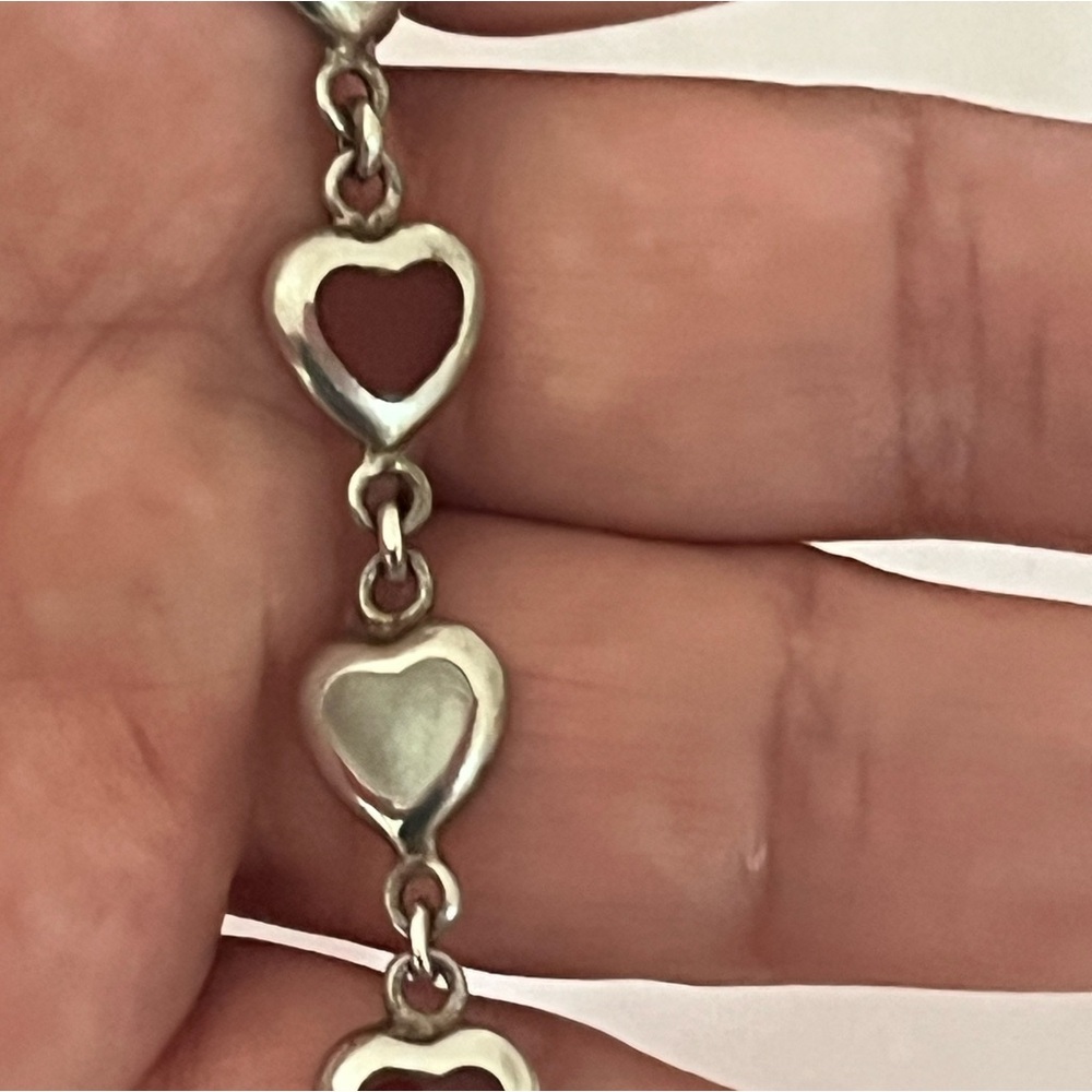 Elegant Silver Heart Bracelet